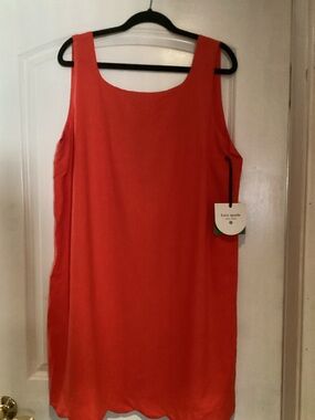 kate spade x Target Red Scalloped Hem Shift Dress Size XL